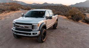 Ford F-250 Super Duty Fender Flares - Rough Country - Defender - Absolute Black - '17-'22